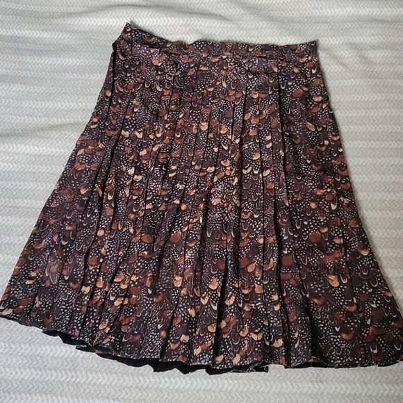 BEYMEN Silk Pleated Midi Skirt US 12 - Picture 1 of 7